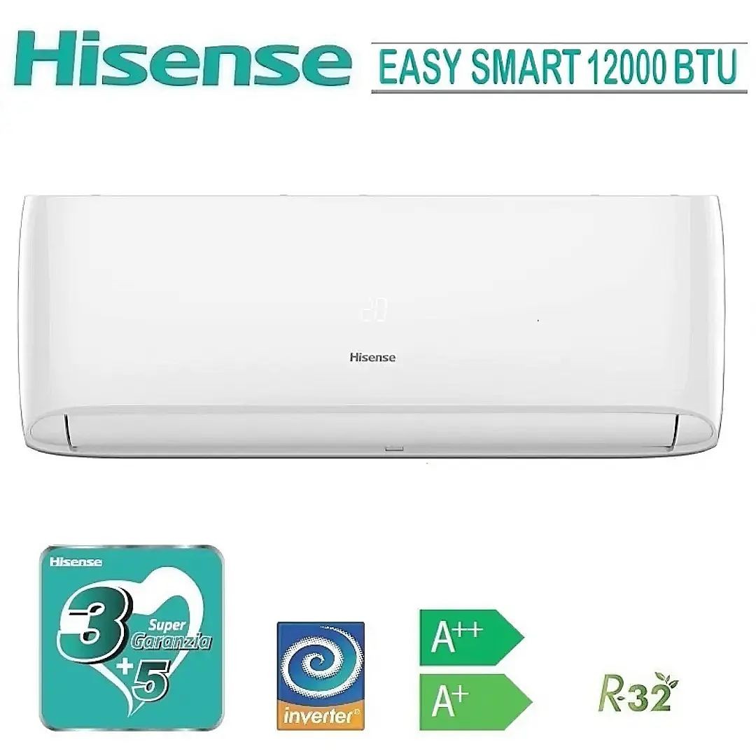 Climatizzatore Condizionatore Hisense 12000 Btu Inverter Smart Easy R32 Wifi Opz 5677