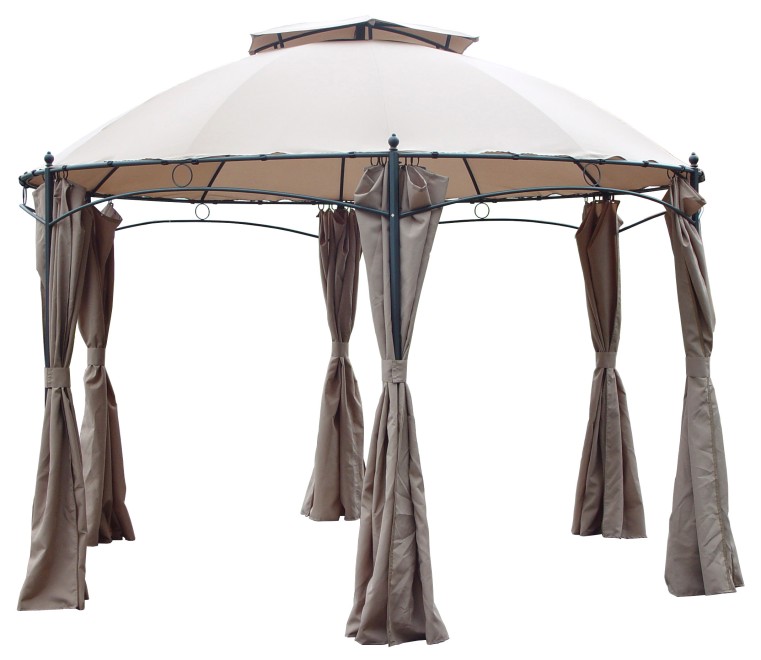 GAZEBO IN ACCIAIO GOTIC ESAGONALE D 350 CM