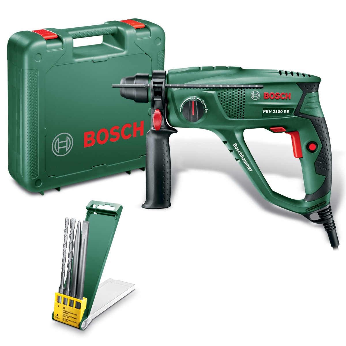 aa BOSCH-V TASSELLATORE 550W PBH 2100 RE + SET PUNTE