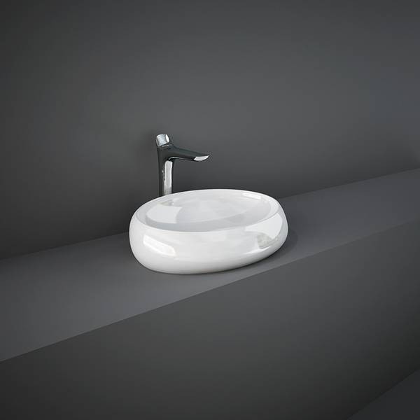 LAVABO APPOGGIO RAK-CLOUD BIANCO 58X40