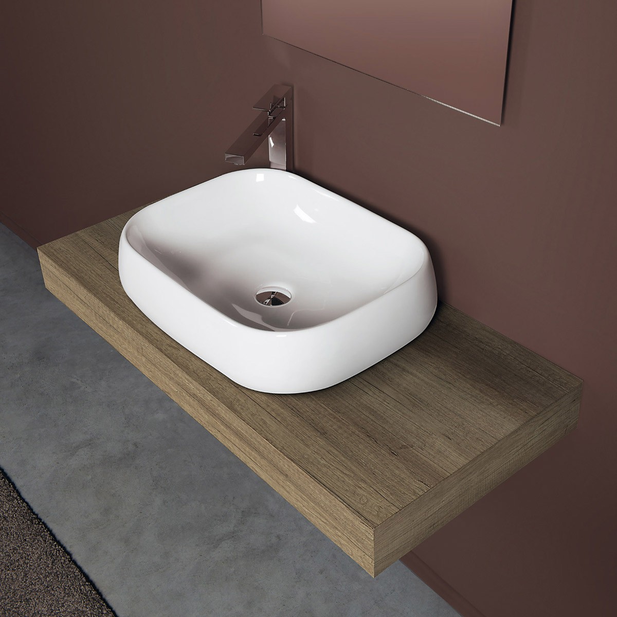 aa LAVABO OVAL 56 DA APPOGGIO